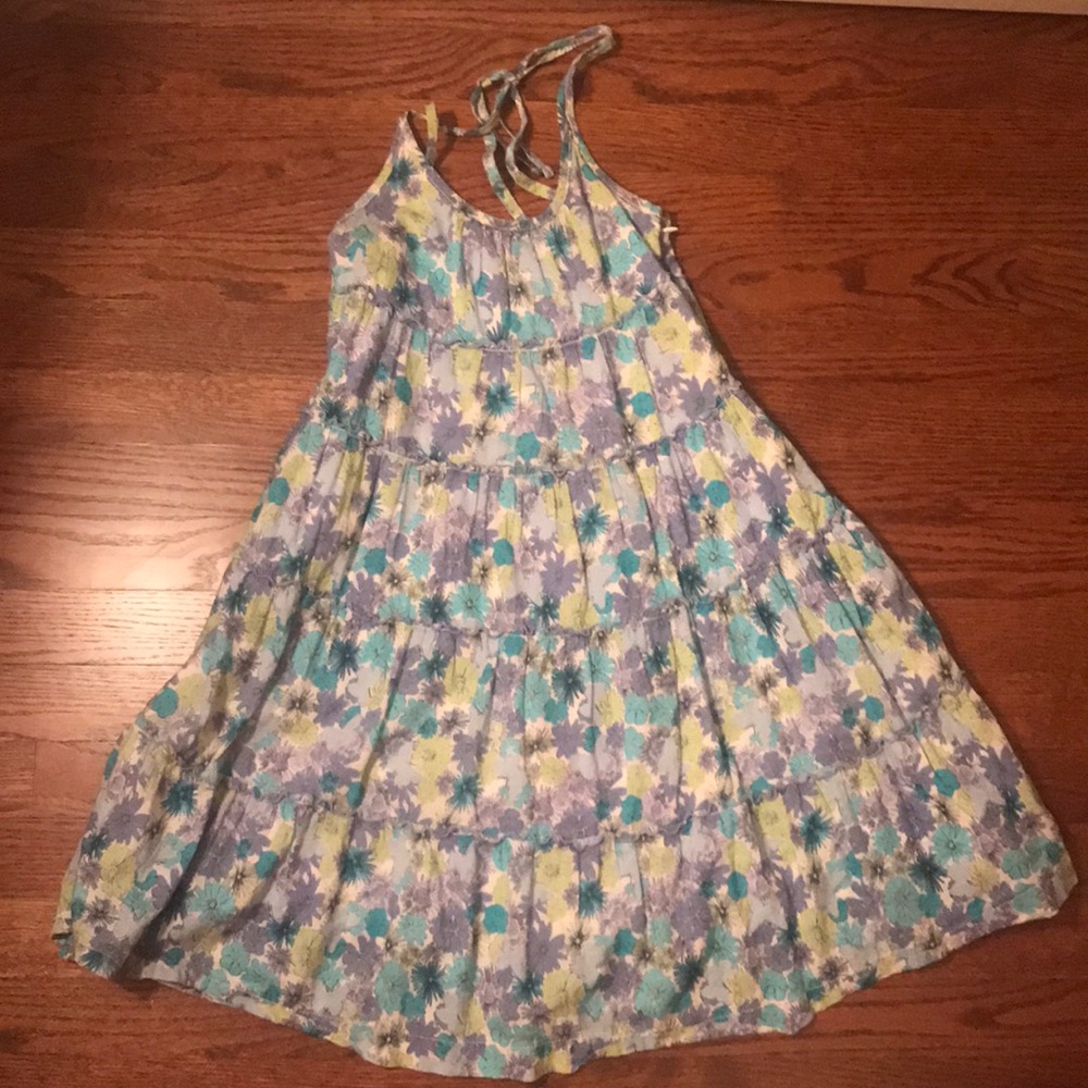 Blue floral dress